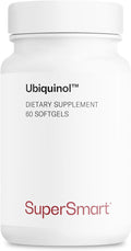 Supersmart Ubiquinol 200mg per Day (High Absorption) - Patented Keneka CoQ10 Supplement - Active Form of Coenzyme Q10 | Non-GMO &amp Gluten Free - 60 Softgels
