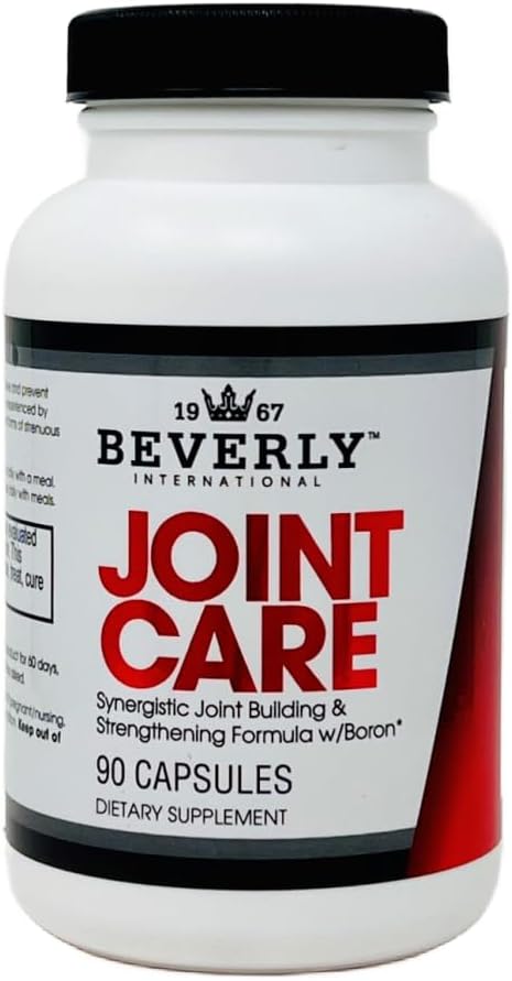 Beverly International Joint Care 90 Capsules. All Over Joint Support. 3-Stage Formula with Glucosamine Chondroitin MSM Hyaluronic Acid. Supports Joint Comfort Mobility &amp Active Lifestyles.