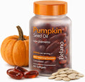 BELANO Pumpkin Seed Oil with Saw Palmetto Capsules Pumpkin Seed Oil for Hair Growth Improve Hair Loss Cold Pressed Promote Hair Growth Maintain Body Balance 60 Softgels