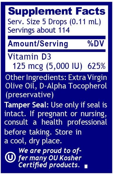 QNL D3 Gold - Vitamin D Liquid Drops - Bone Strength Supplement - Offers Cardiovascular &amp Immune Support - Premium Health &amp Wellness Product - 0.43 fl oz (Pack of 2)