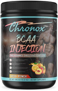 Chronox BCAA Amino Acids Energy Blend-Fruit Punch Flavor 12.22 OZ-Sugar-Free Pre &amp Post Workout Supplement for Muscle Recovery Hydration Energy &amp Fitness Support