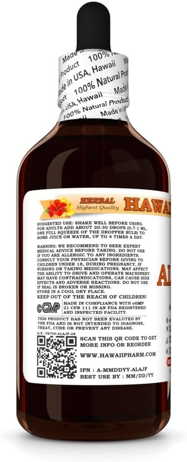 Hawaii Pharm Albizia Extract Tincture for Mood Balance Promotes Calm Supports Emotional Well-Being Eases Sleep Troubles Encourages Relaxation - 4 fl.oz