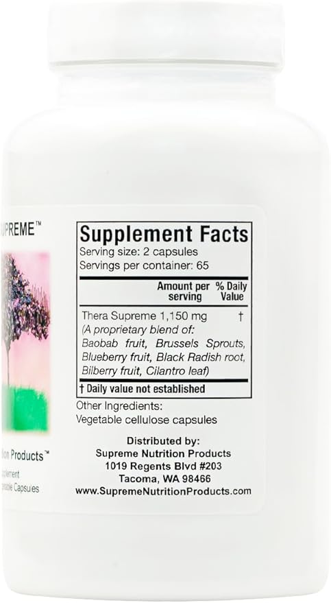 Supreme Nutrition Thera Supreme 130 Pure Herbal Combination Vegetarian Capsules