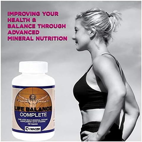Life Balance Complete - Chelated Multi-Mineral Dietary Supplement with Vitamins - with Real Amino Acid Chelated Trace Minerals - Fill The Gaps in Your Nutrition - Made in The USA - 240 Capsules