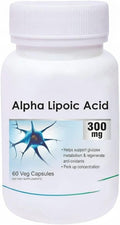 Alpha Lipoic Acid 300mg - Helps in Heart Health Immunity Booster Liver Protection - 60 Capsules