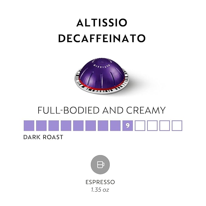 Altissio Decaffeinato Espresso (1.35 ounce) 20 Count Dark Roast Capsule[Import from EU]