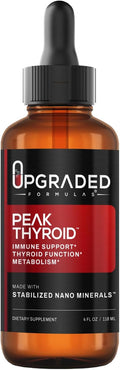 Upgraded Formulas Peak Thyroid Supplement - Energy Support to Reach Work and Fitness Goals 4 fl oz