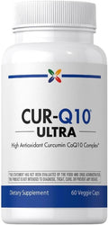Stop Aging Now - CoQ10 200mg - 60 Capsules - Antioxidant Curcumin Complex Supplement