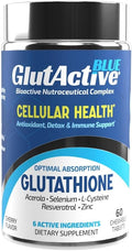 Blue 800mg | Glutathione | Antioxidant Increase Immunity &amp Energy – Detox &amp AntiAging Cysteine Selenium Zinc Resveratrol Acerola (VIT-C). 60 Chewable Tablets (60ct)
