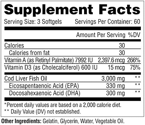 Metabolic Nutrition Fish 3000 (180count)