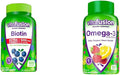 Vitafusion Extra Strength Biotin Gummy Vitamins Berry Flavored 5000 mcg Biotin Vitamins America’ &amp Omega-3 Gummy Vitamins Berry Lemonade Flavored Heart Health Vitamins(1)