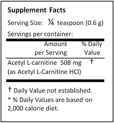 ALC Acetyl L-Carnitine HCl Powder 1000g (1.0Kg 2.2 LB) Pure Form