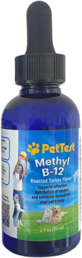 PetTest Methyl B12 Vitamin Liquid Drops 2fl oz (5000 MCG) Supplement with Methylcobalamin for Diabetic Pets Maximum Absorption to Increase Energy for Dogs and Cats