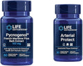 Life Extension Pycnogenol French Maritime Pine Bark &amp Gotu Kola Arterial Health Supplements - 60 &amp 30 Vegetarian Capsules