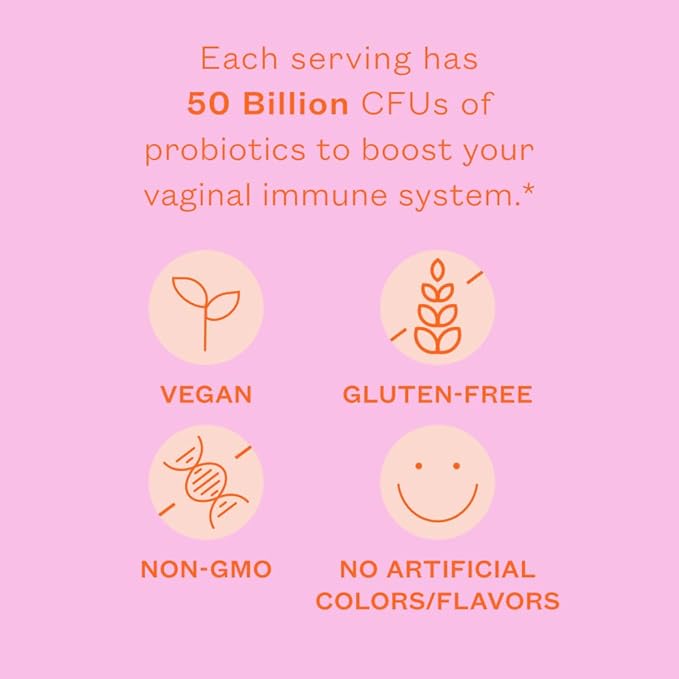 Cheeky Bonsai Vaginal Probiotic for Women pH Balance with Maximum Support 20 Billion CFU Probiotics - 8 Unique Strains for Her - Lactobacillus Blend - 60 Cap