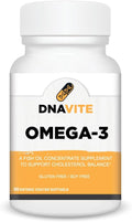Omega-3 Fish Oil Supplement – 1000 mg Wild-Caught Fish Oil with 300 mg EPA &amp 200 mg DHA per Softgel – Enteric Coated No Fishy Aftertaste – Heart Brain &amp Cholesterol Support