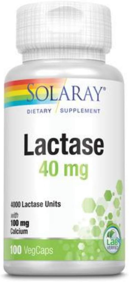 SOLARAY Lactase Capsules 40mg | 100 Count