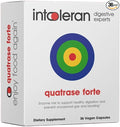 Intoleran Fodmix (Quatrase) Digestive Enzymes - 36 Capsules | Highly Dosed Supplement for FODMAP Intolerance | Helps Digest Lactose and Complex Carbohydrates | Pure &amp Vegan | Low FODMAP