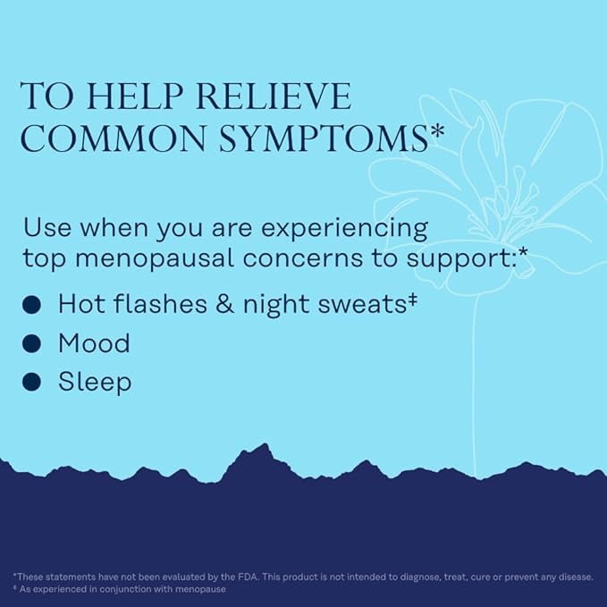 SOLARAY Menopause her Life Stages - Menopause Supplements for Women - Supports Mood Sleep Hot Flashes Night Sweats - Vegan Gluten Free - 60-Day Guarantee - 30 Servings 60 VegCaps