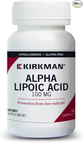 Kirkman Alpha Lipoic Acid 100 mg - Hypoallergenic | 120 Vegetarian Capsules