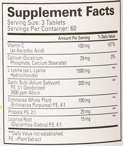 Quantum Super Lysine 180 Count