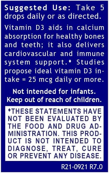 QNL D3 Gold - Vitamin D Liquid Drops - Bone Strength Supplement - Offers Cardiovascular &amp Immune Support - Premium Health &amp Wellness Product - 0.43 fl oz (Pack of 2)