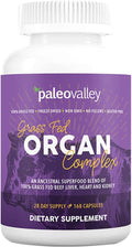 Paleovalley Grass Fed Beef Organ Complex - Freeze-Dried Beef Liver Heart and Kidney Blend 1 Bottle