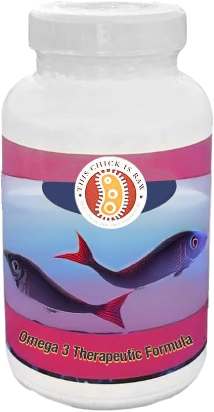 This Chick is Raw Omega-3 Therapeutic Formula – High-Absorption Blend with Krill Oil Astaxanthin Olive Oil &amp Sesame Lignans | Heart Brain &amp Joint Support (120 Capsules)
