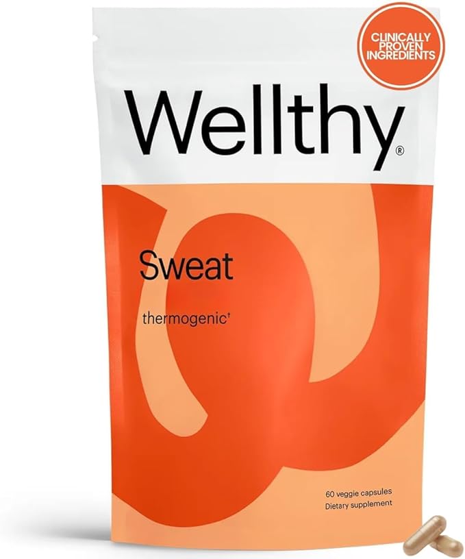 Wellthy Daily Thermogenic – Capsimax Green Tea &amp L-Carnitine – Belly Thermogenic for Women – Natural Weight Loss Craving Control &amp Energy Support 60ct