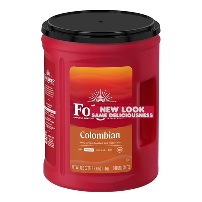Fogers 100% Colombian Medium Roast Ground Coffee (40.3 Ounce(1 Pack) Colombian)