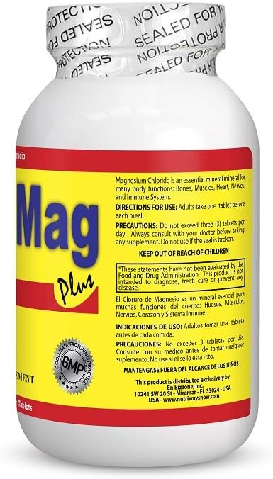 Magnesium Chloride - 140 Tablets (Cloruro de Magnesio)