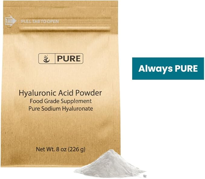 PURE ORIGINAL INGREDIENTS Hyaluronic Acid (8 oz) Water Soluble Fine Powder
