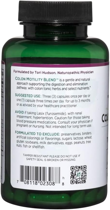 Vitanica Colon Motility Blend Colon Support Vegan 90 Capsules