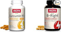 Jarrow Formulas Curcumin 95 500mg and B-Right Optimized B-Complex Capsules Bundle 120 + 100 Count