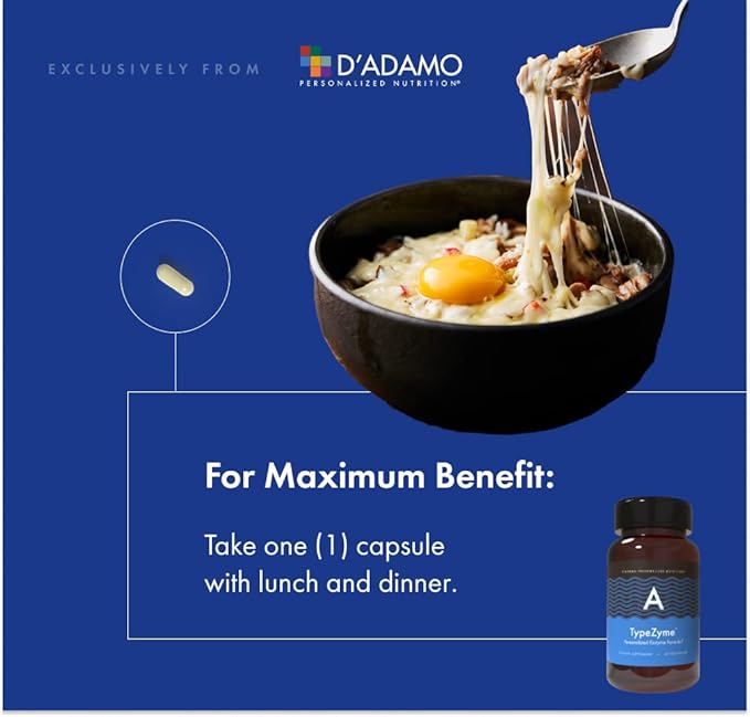 D'Adamo Personalized Nutrition TypeZyme - Digestive Enzyme (Blood Type A)