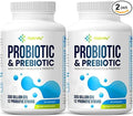 Probiotics for Women &amp Men 300 Billion CFU Probiotics from 12 Strains + Organic Prebiotics Blend - 120 Capsules