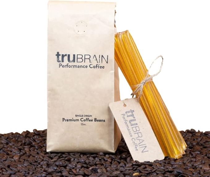 TruBrain Nootropic Coffee Enhancer - Focus Energy Clarity. Fast Absorbing Nootropics | Brain Boosters | Improve Memory | Stop Procrastination