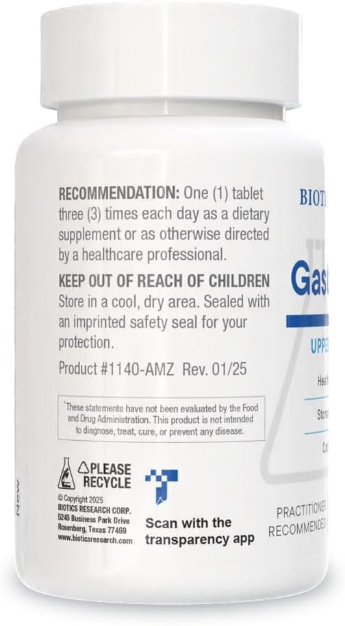 Biotics Research Gastrazyme &amp Hydro-Zyme –Digestive Support with Vitamin U Complex Gamma Oryzanol Betaine HCL &amp Digestive Enzymes –Promotes Gut Lining Gastric pH &amp Nutrient Absorption-9