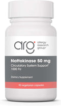 Allergy Research Group ARG Nattokinase 50 mg - Supplement to Support Healthy Circulation - Delivers 50 mg Nattokinase NSK-SD from Fermented Soybeans per Serving - 45 Servings - 90 Capsules