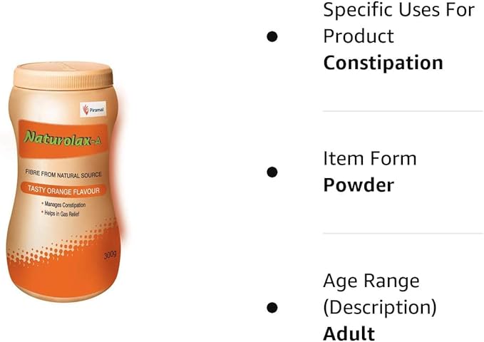 Naturix Naturolax-A Isabgol Husk Powder Orange 300 GMS