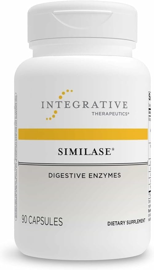 Integrative Therapeutics Similase - Digestive Enzyme Supplement for Adults - Supports Digestion and Assimilation of Nutrients* - Dairy-Free &amp Vegan - 90 Count (45 Servings)