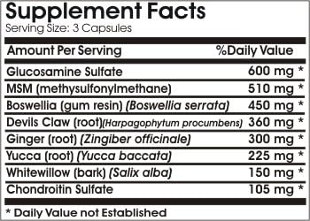Advanced Joint Support Max ~ 180 Capsules - No Additives ~ Naturetition Supplements