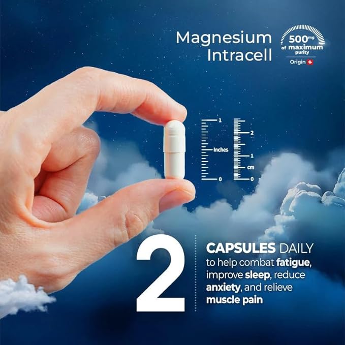Premium Magnesium INTRACELL - 500 mg - 120 Capsules (2-Pack)