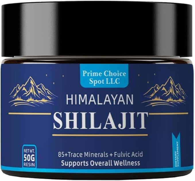 Himalayan Shilajit Resin 50g | Pure Gold Grade Mumiyo from Gilgit-Baltistan | Raw Mineral Pitch with Fulvic &amp Humic Acid | 85+ Trace Minerals