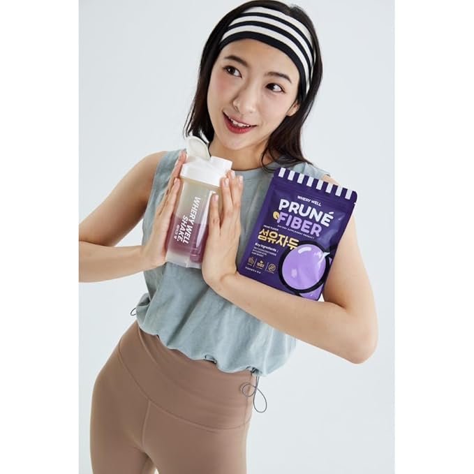 (Pack of 2) Prune fiber whery well 5 sachets x 10g.