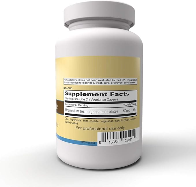 Magnesium Orotate 100 Vegetarian Capsules - Clinical Strength