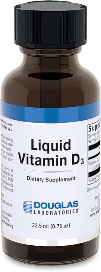 Douglas Laboratories Liquid Vitamin D3 | Supports Bones Cell Growth Neuromuscular and Immune Function | 0.75 fl. oz.