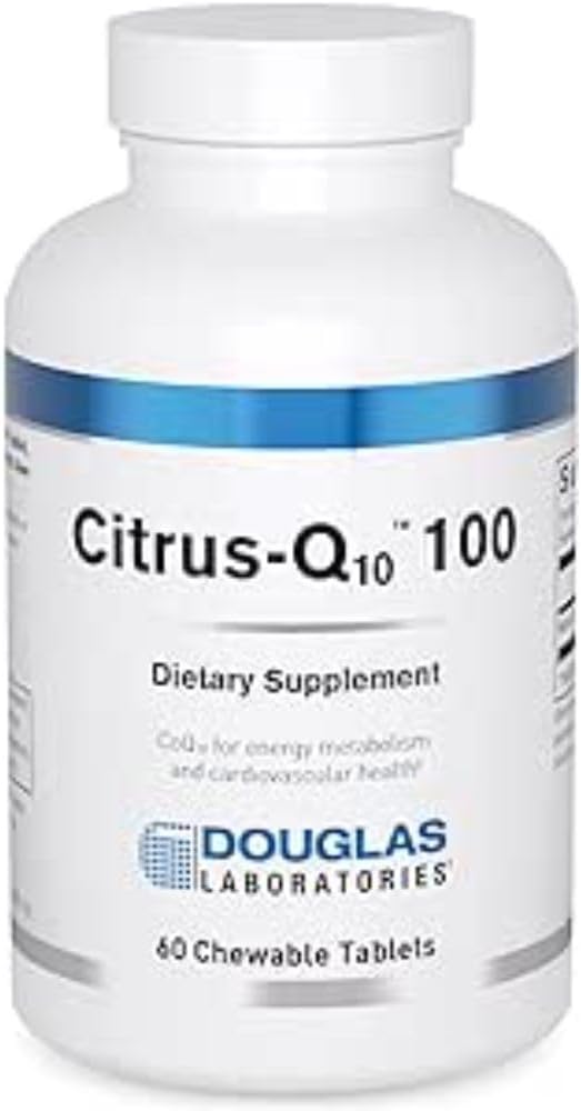 Douglas Laboratories Citrus-Q10 100 | Coenzyme Q10 in A Great Tasting Chewable Tablet | 60 Tablets | Natural Citrus Flavor