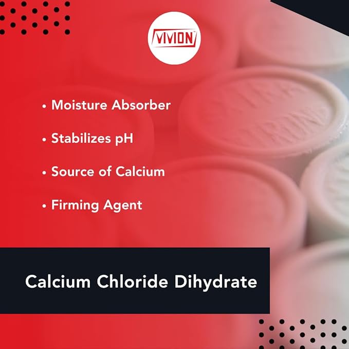 Calcium Chloride Dihydrate - 1 kg (2.2 lb)