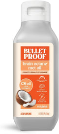 Bulletproof Brain Octane C8 MCT Oil 16 oz – 100% Pure Coconut Oil Triple-Distilled Keto Energy Supplement for Coffee &amp Smoothies Unflavored No Additives or Fillers Non-GMO